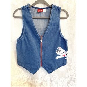 Vintage Disney 101 Dalmatians Denim Vest
